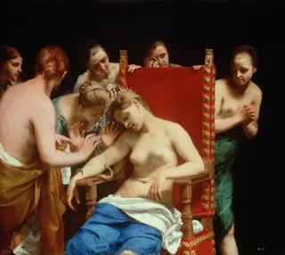The Death of Cleopatra, by Guido Cagnacci, oil, 1661