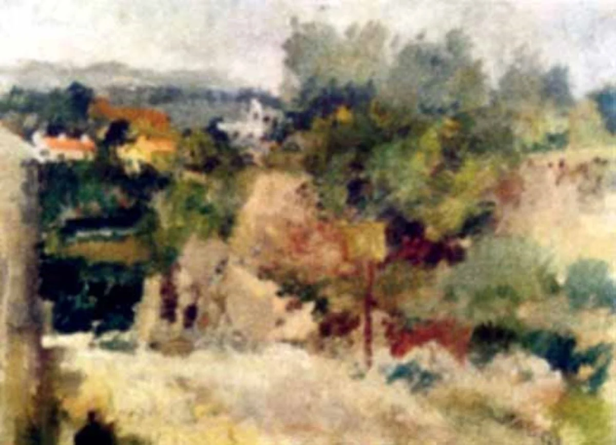Peisaj din Franța (Drum la Cassis), detail