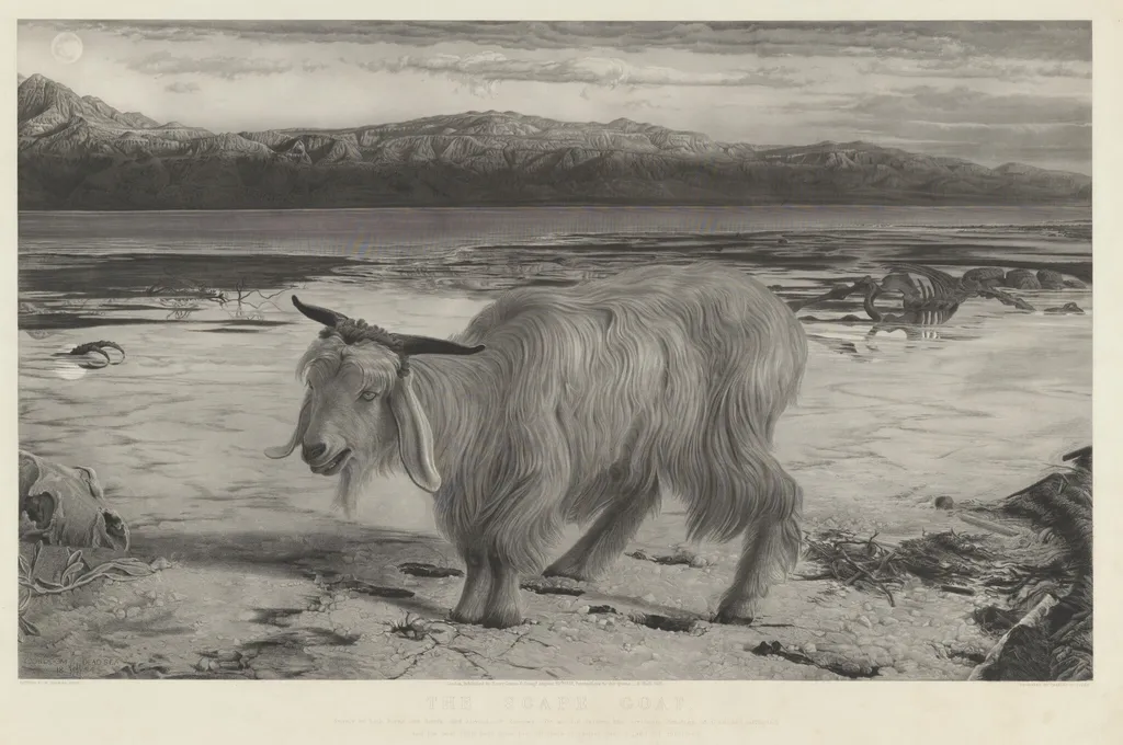 The Scapegoat, by Charles Mottram, ink, 1861