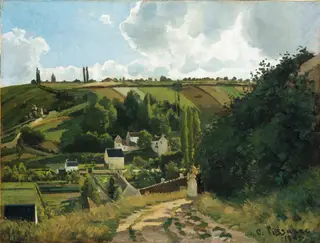 Jalais Hill, Pontoise, by Camille Pissarro, oil, 1867