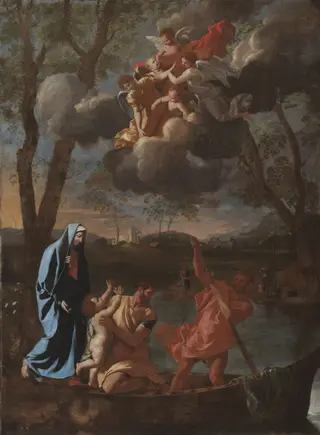 The Return of the Holy Family to Nazareth, by Nicolas Poussin, oil, 1627