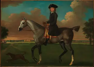 Portrait of a Horseman, by James Seymour, oil, 1748