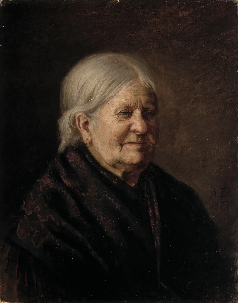 Fredrika Snyggin muotokuva (Tajta), detail