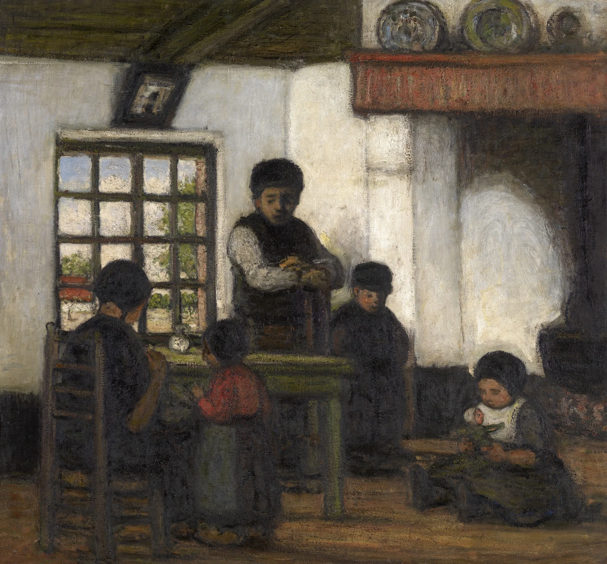 Interior in the Kempen, detail