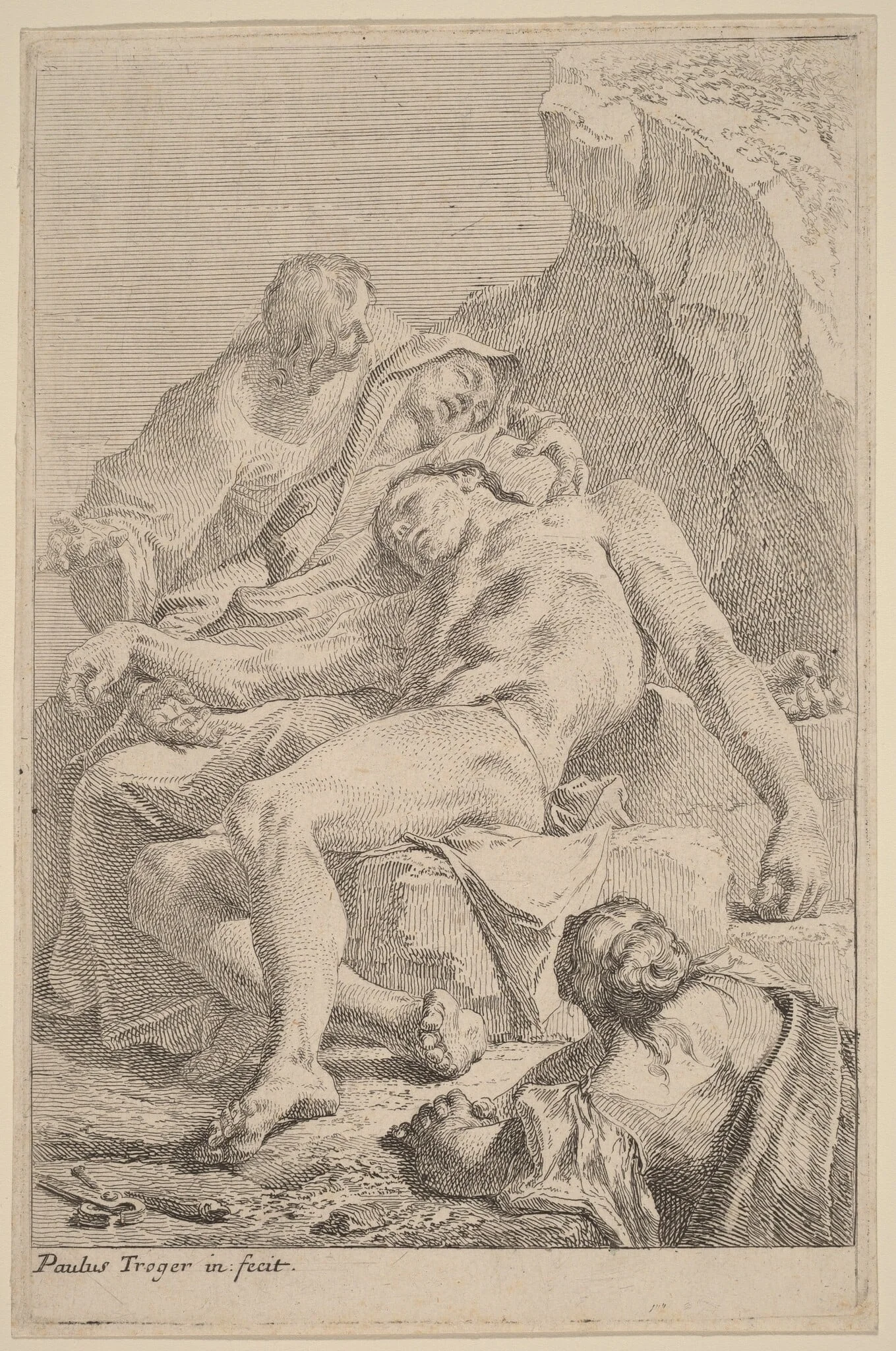 Pietà, detail