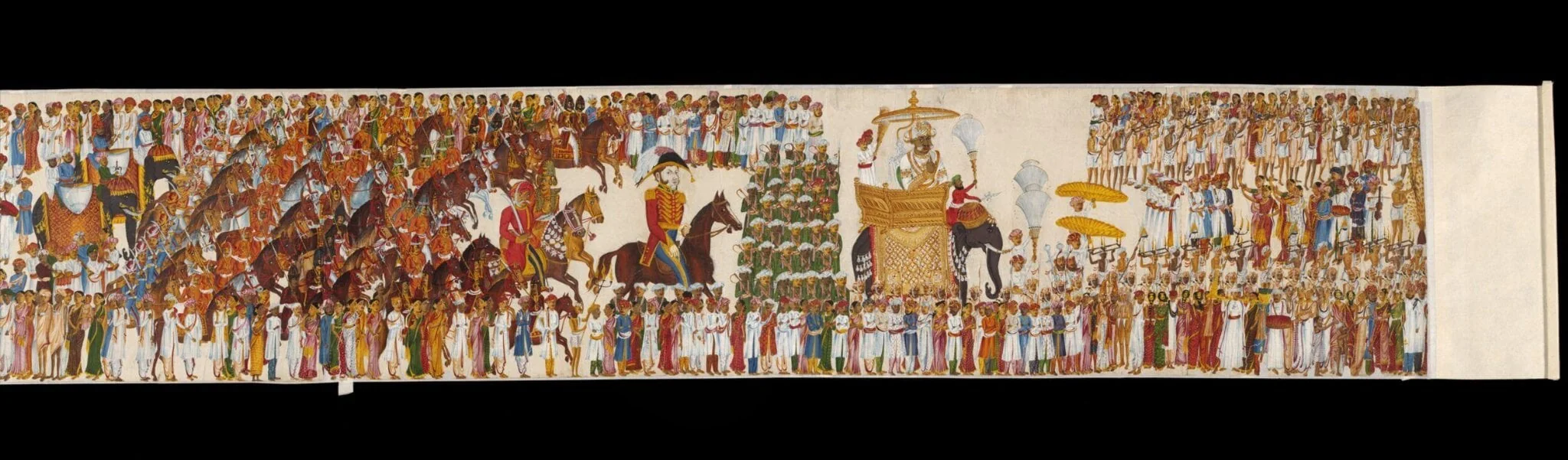 A scroll-painting, detail