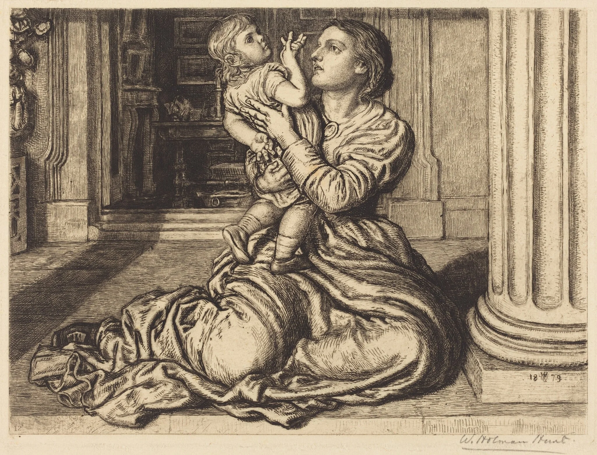 The Father's Leave-Taking, detail
