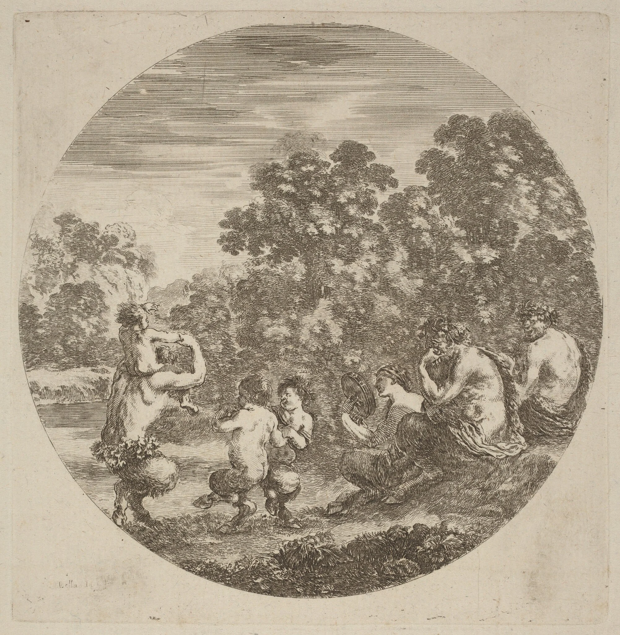 Satyrs and Faun, detail