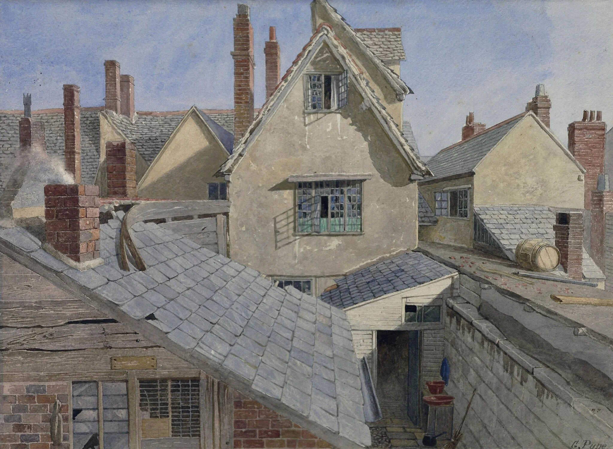 Houses at Oxford, detail