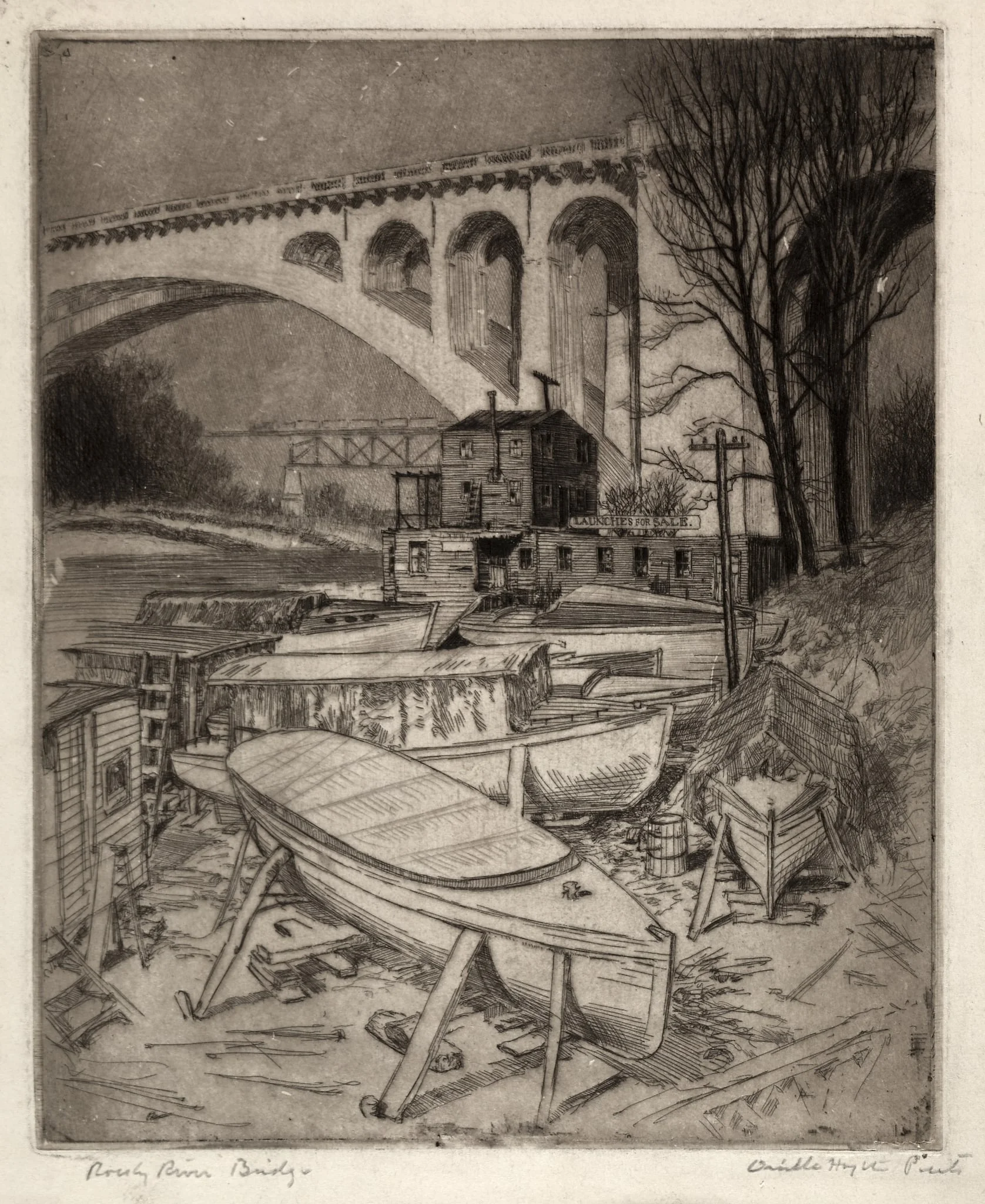 Rocky River Bridge, detail