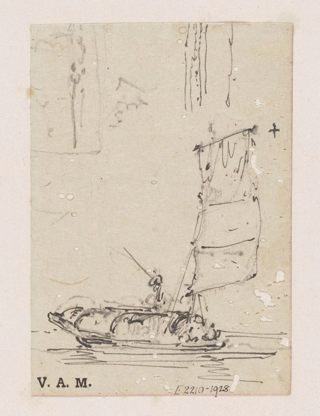 A small boat under sail, by George Chinnery, 19