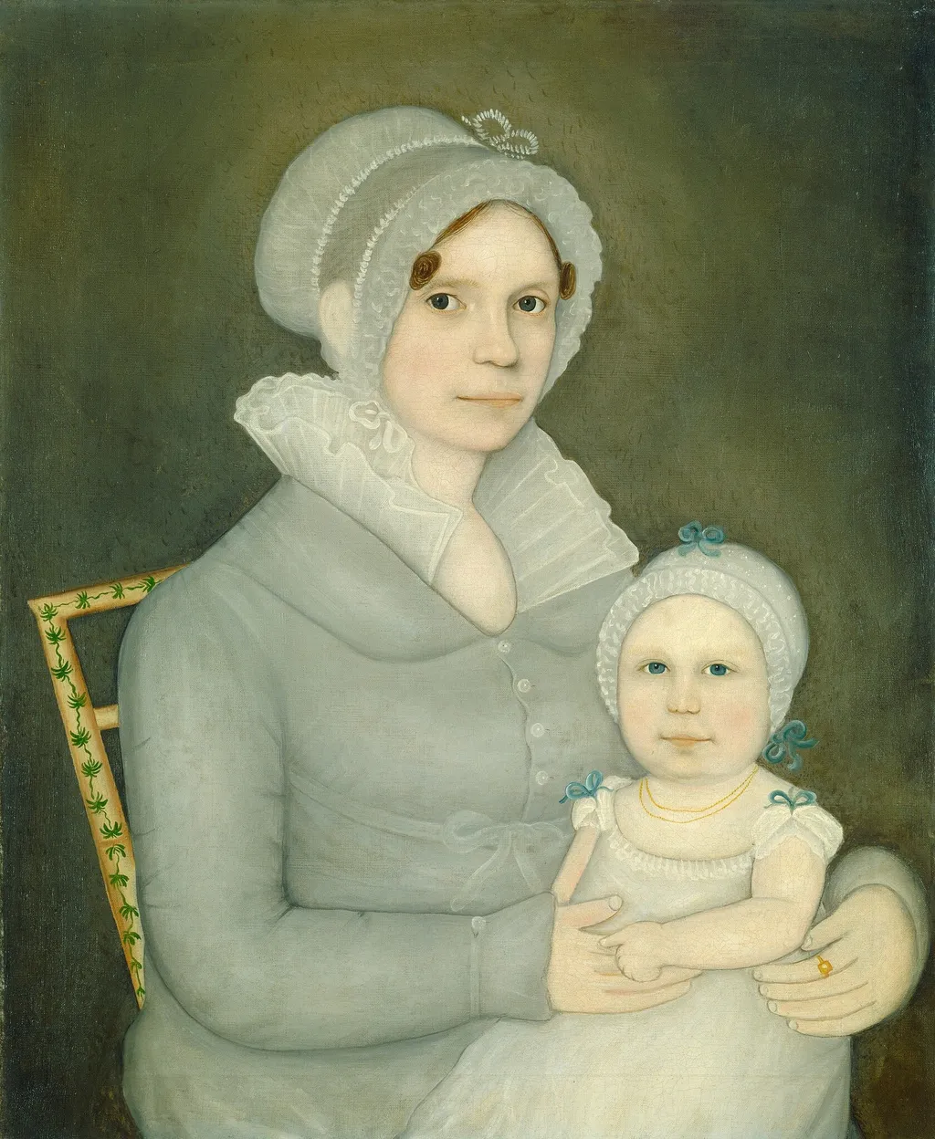 Mrs. John Harrisson and Daughter, by Frederick W. Mayhew, oil, 1823