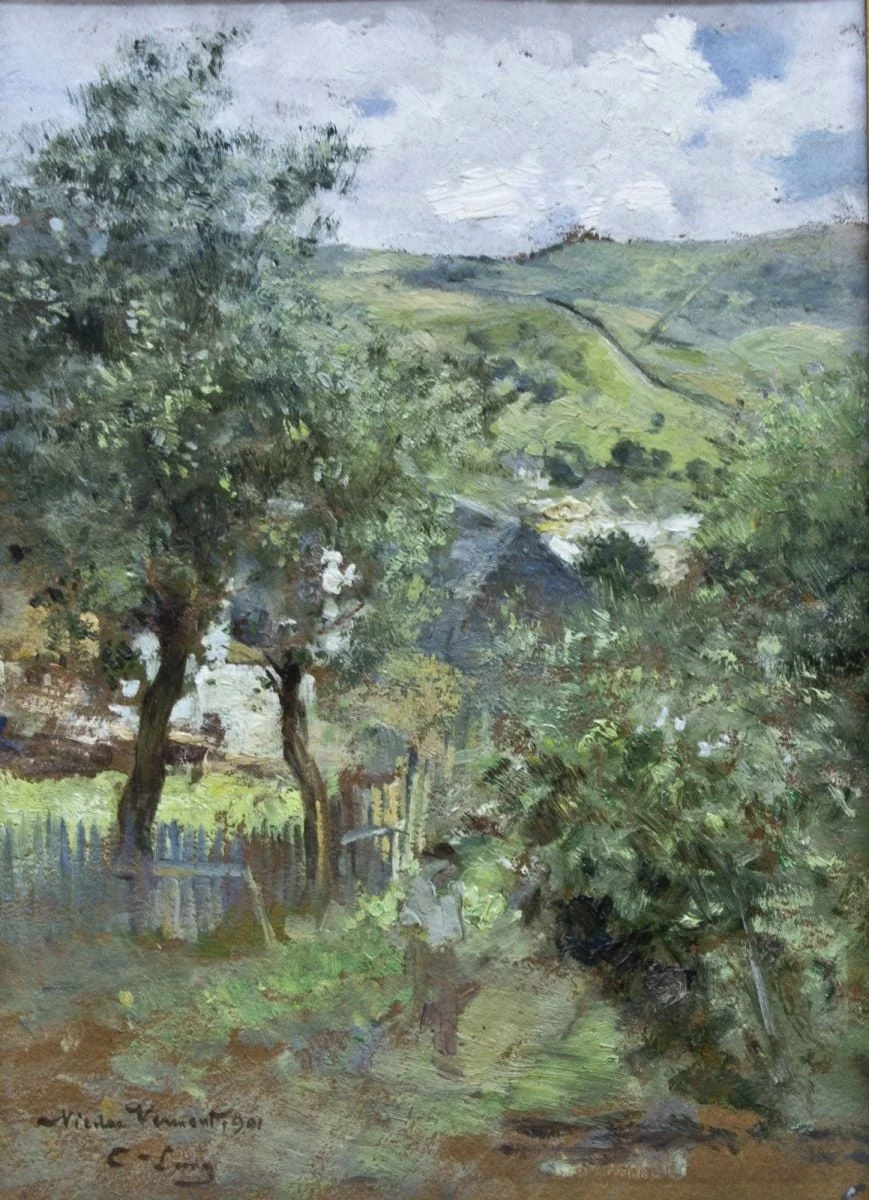 Peisaj la Câmpulung, detail