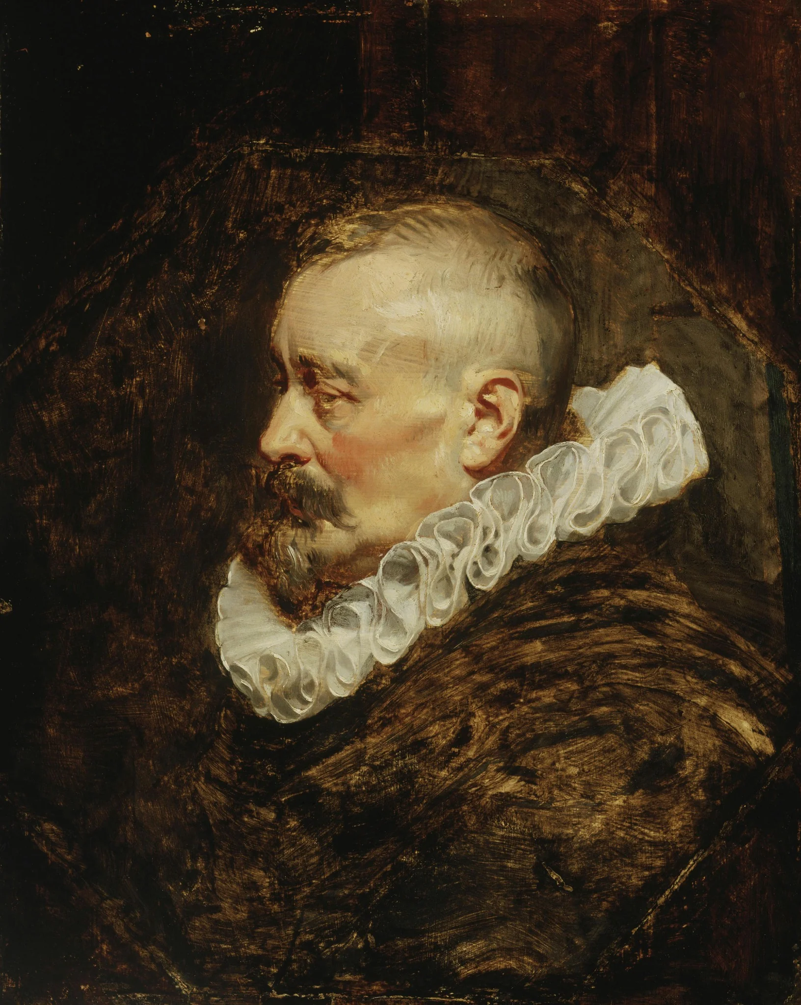 Portrait of a Gentleman (possibly Burgomaster Nicholaes Rockox), detail