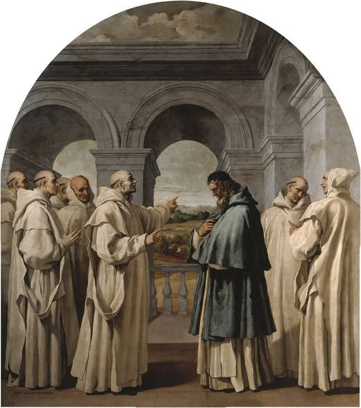 Saint Bruno Bids Farewell to Saint Hugo, detail