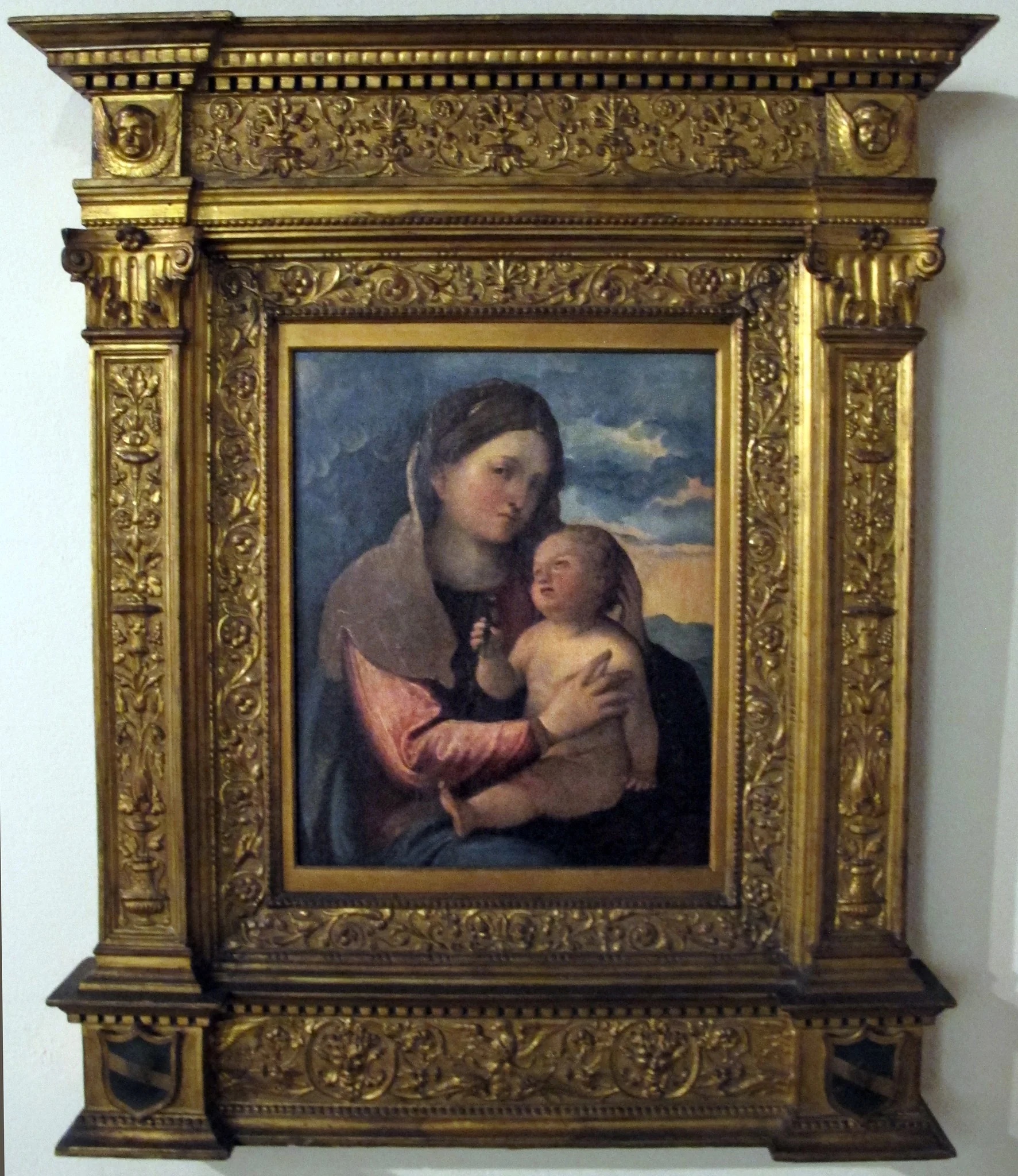 Virgin and Child, detail