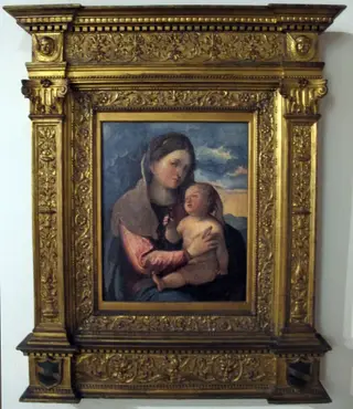 Virgin and Child, by Altobello Melone, unspecified, 1524