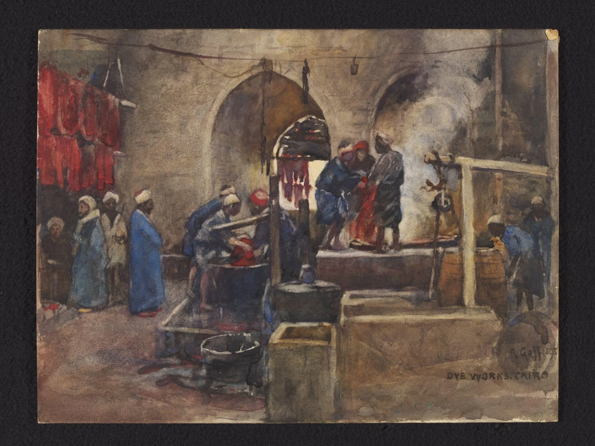 Dye works. Cairo, detail