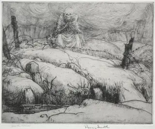 Dance of Death: Death Waits, by Percy John Delf Smith, 1919