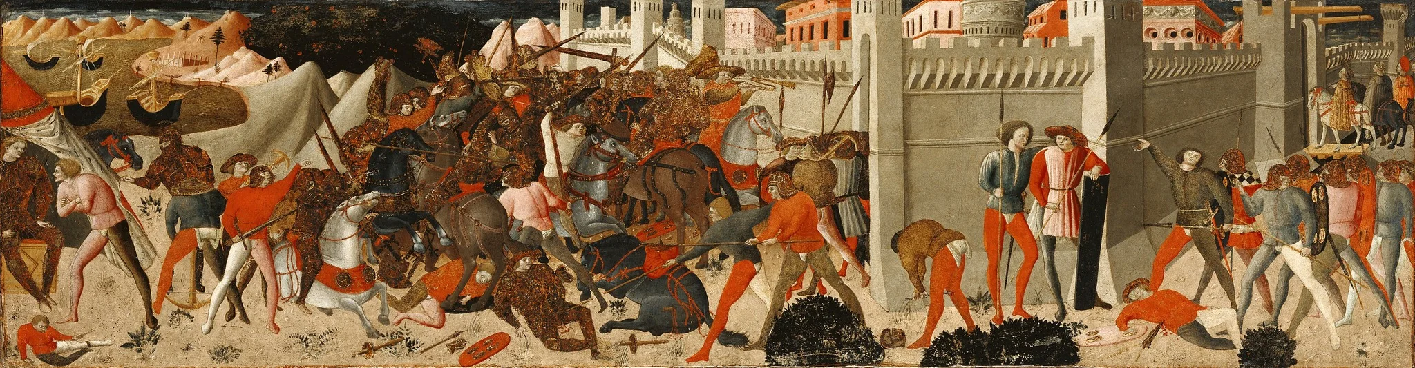 Battle Before a Walled City, detail