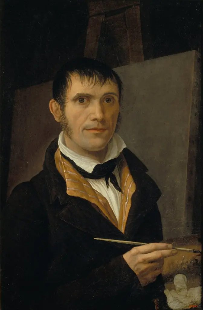 Self-portrait, by Salvador Mayol, oil, 1800