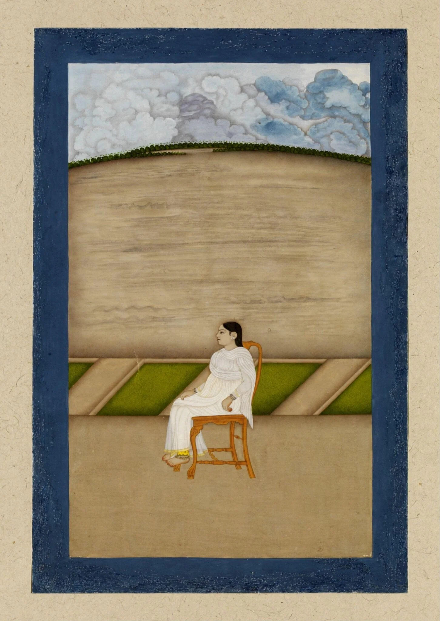 A Seated woman, detail
