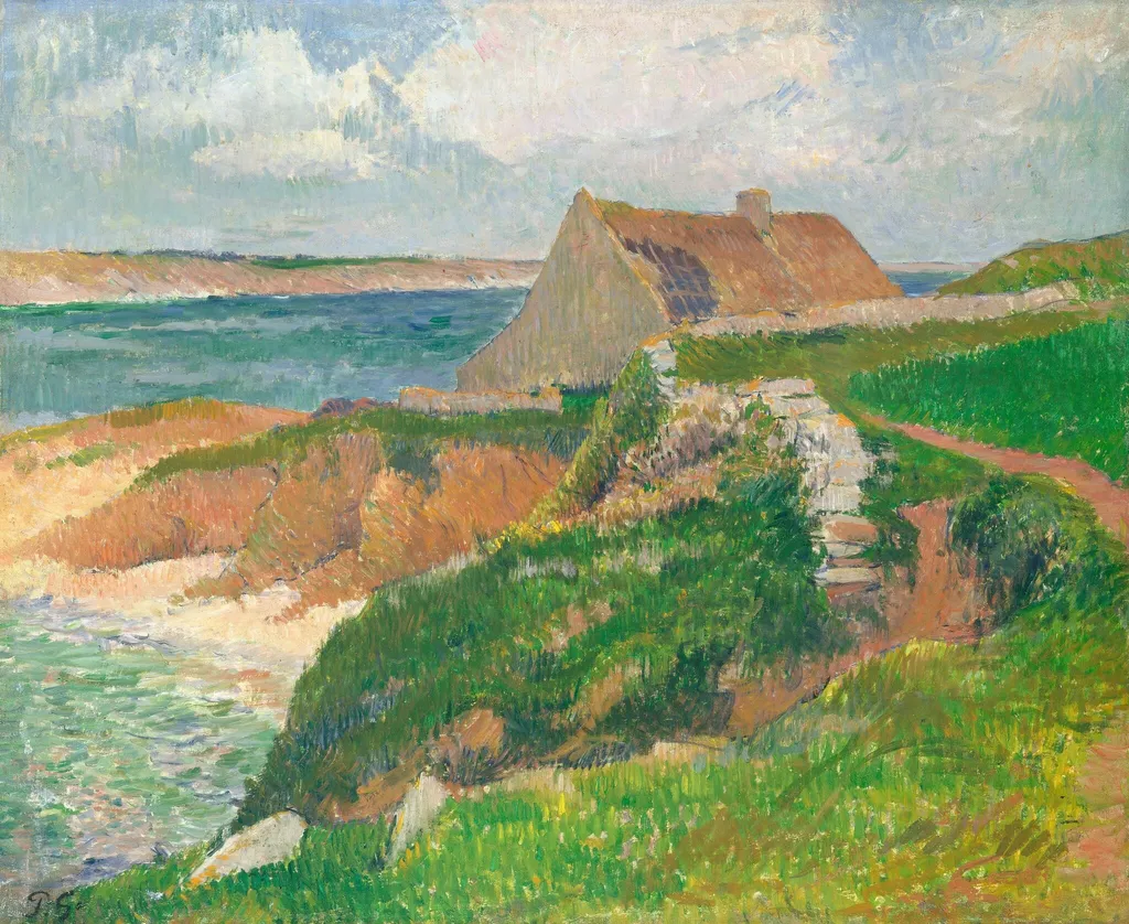 The Island of Raguenez, Brittany, by Henri Moret, oil, 1892
