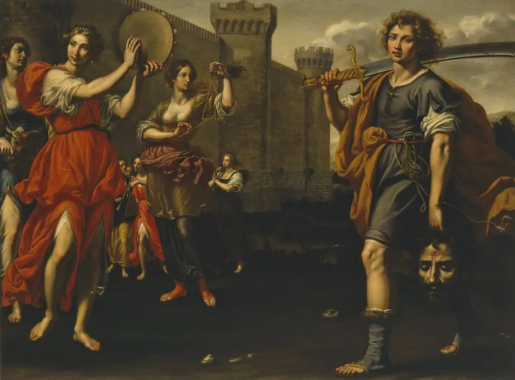 Triumph of David, by Ottavio Vannini, oil, 1624