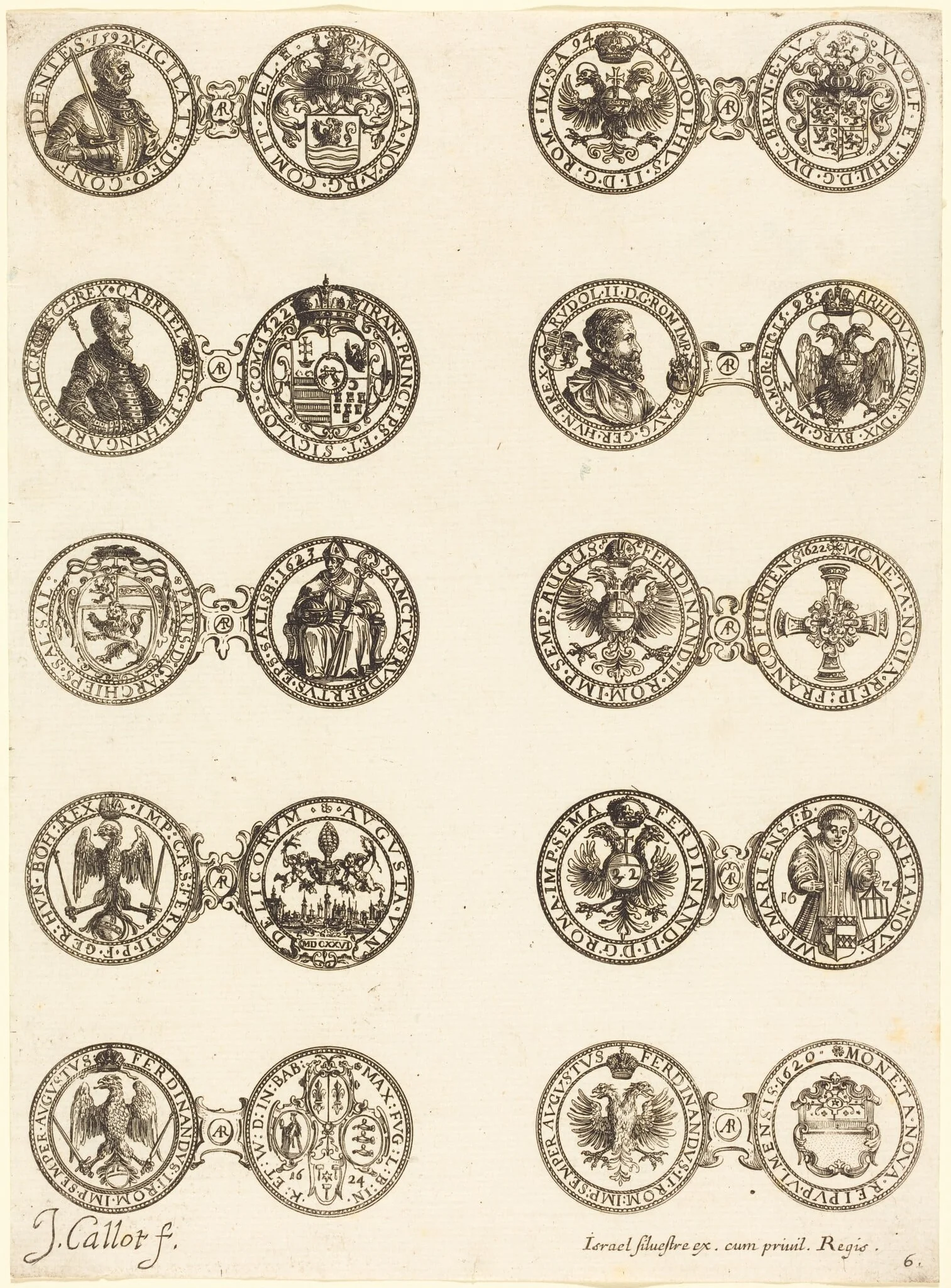 Coins [plate 6], detail
