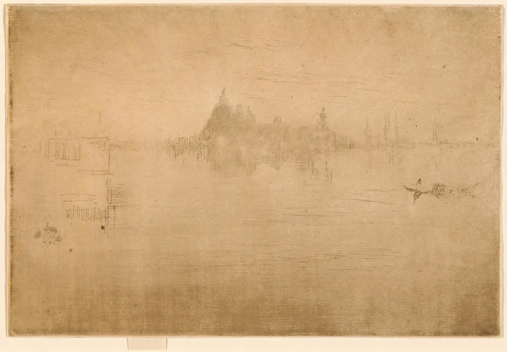 Nocturne: Salute, by James McNeill Whistler, ink, 1880