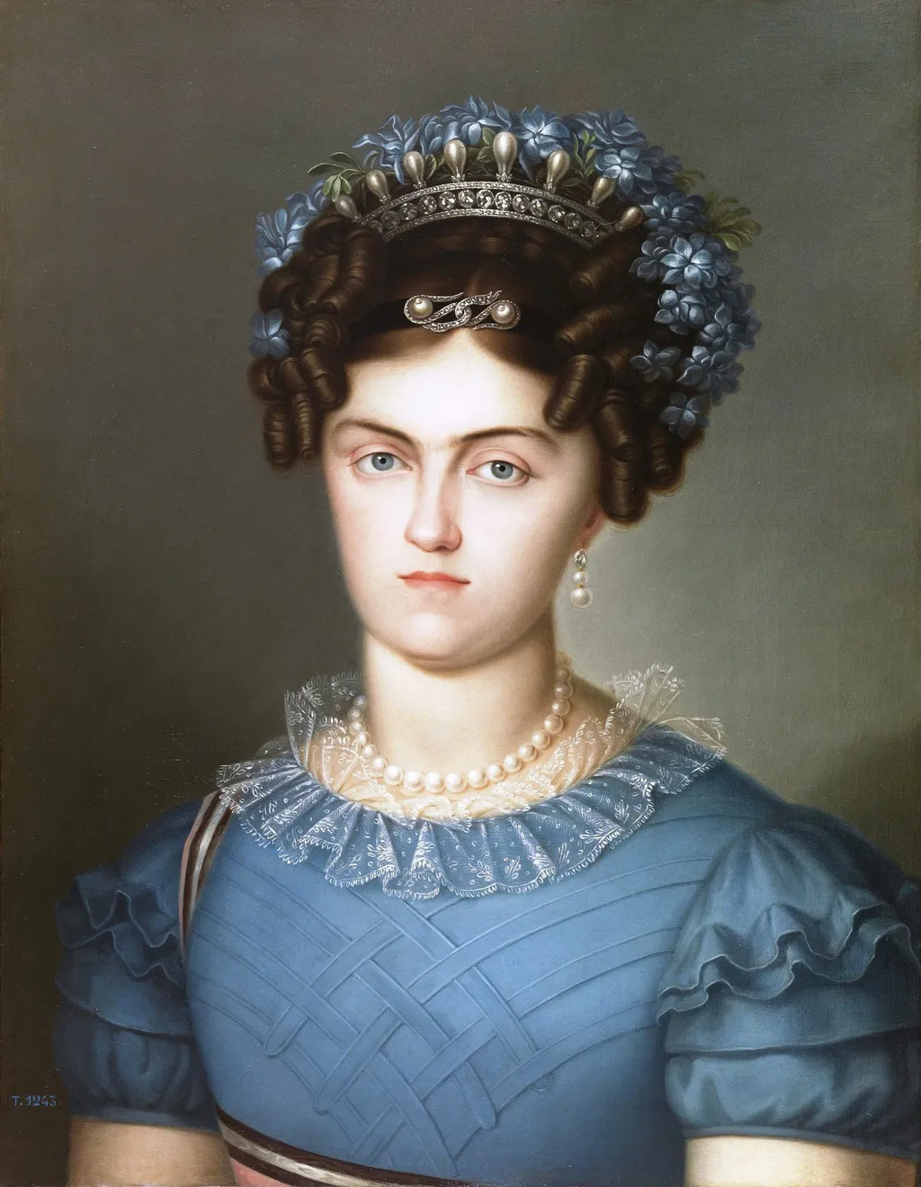 Maria Amalia of Saxony, Queen of Spain, by Luis de la Cruz, oil, 1825