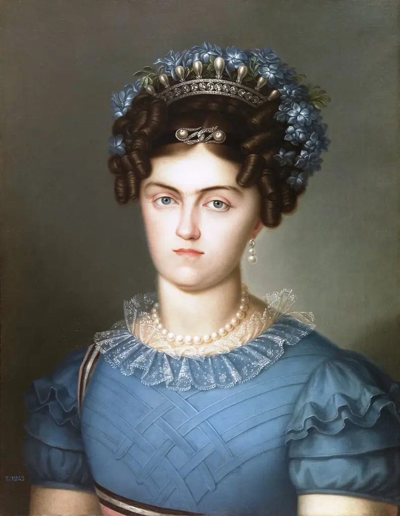 Maria Amalia of Saxony, Queen of Spain, by Luis de la Cruz, oil, 1825