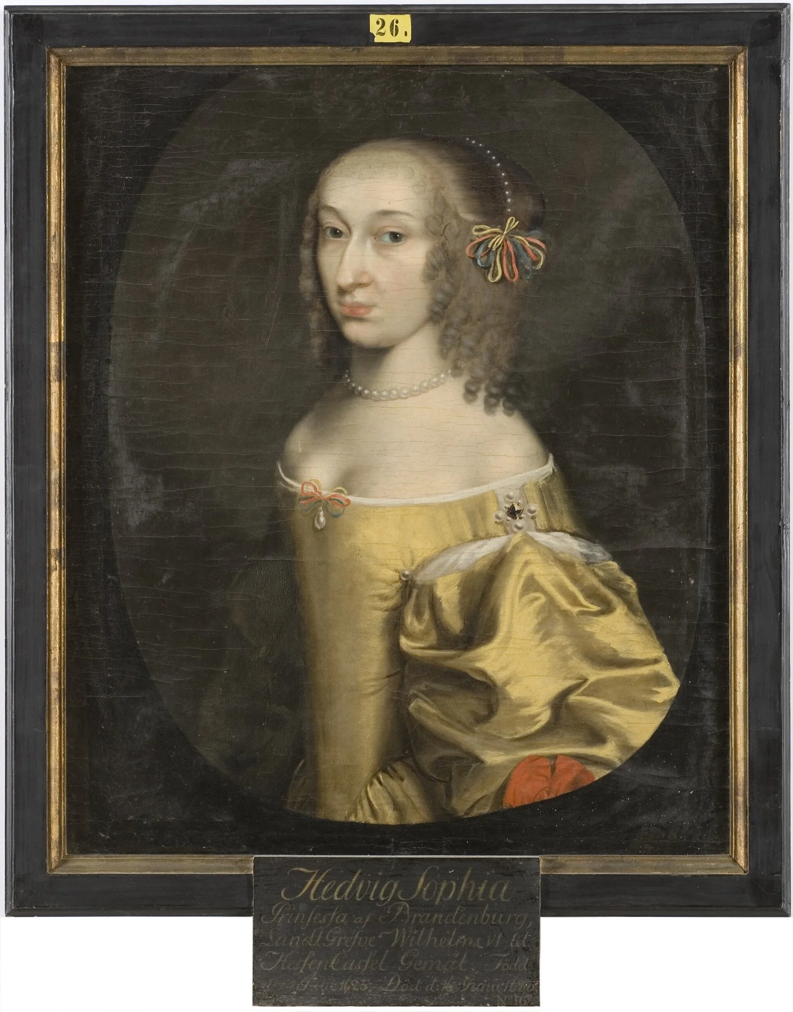 Hedvig Sofia, 1623-83, prinsessa av Brandenburg, detail