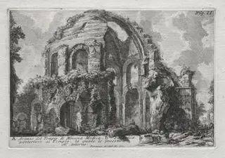 Avanzo del Tempio di Minerva Medica, by Giovanni Battista Piranesi, 1755
