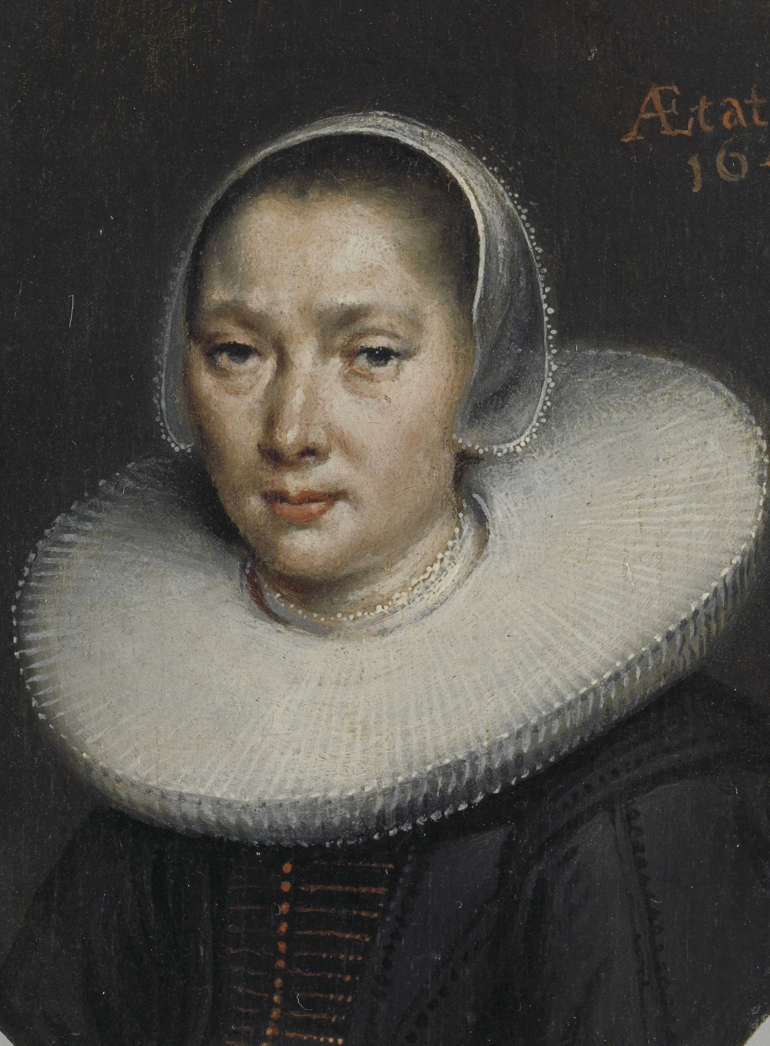 Portrait of a woman, detail