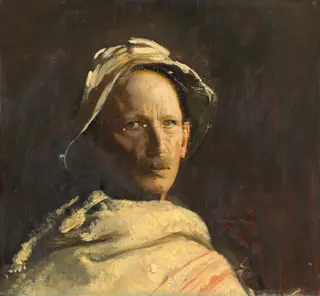 Self-Portrait, by Abbott Handerson Thayer, oil, 1919