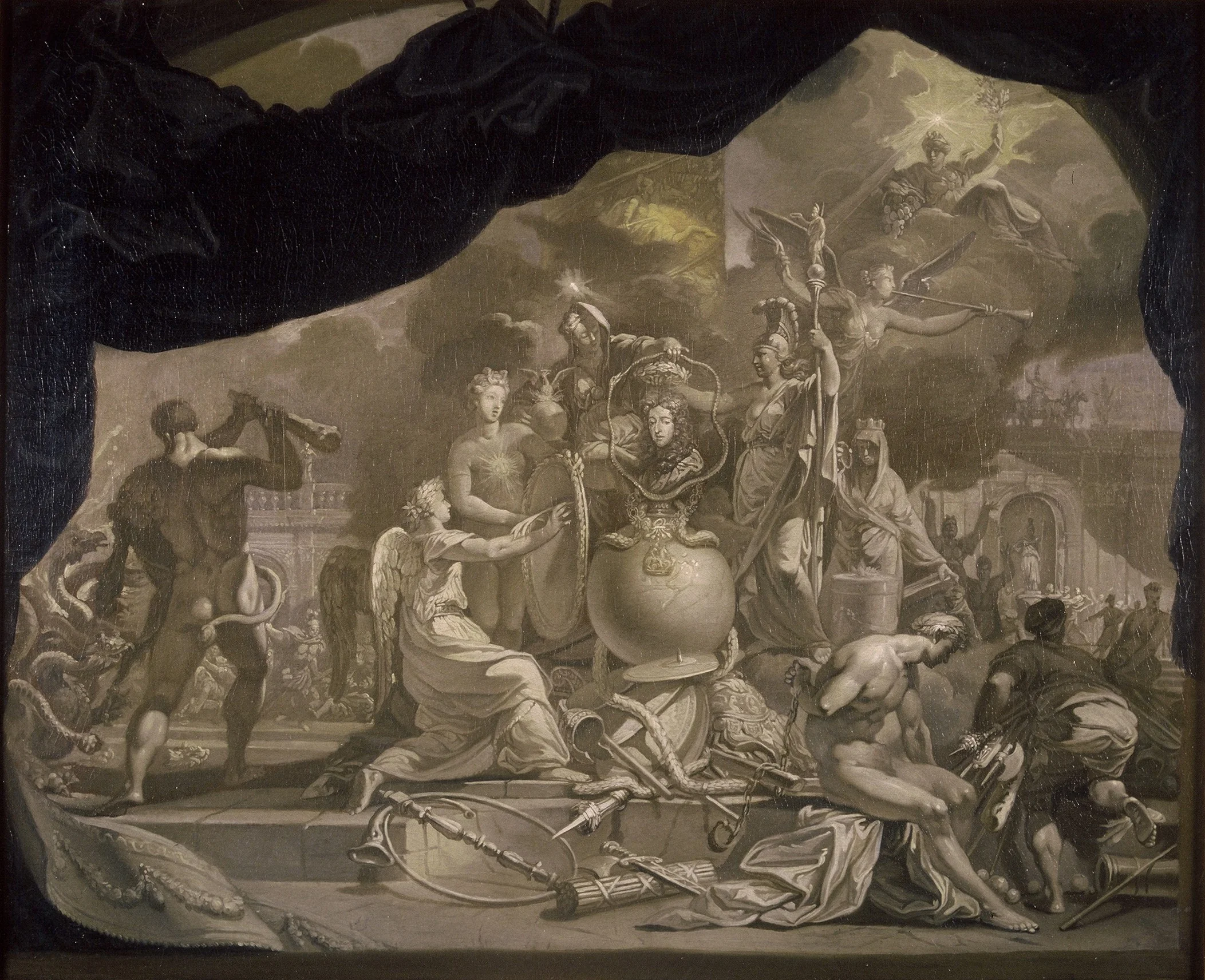 The Glorification of Stadholder-King William III (1650-1702), detail