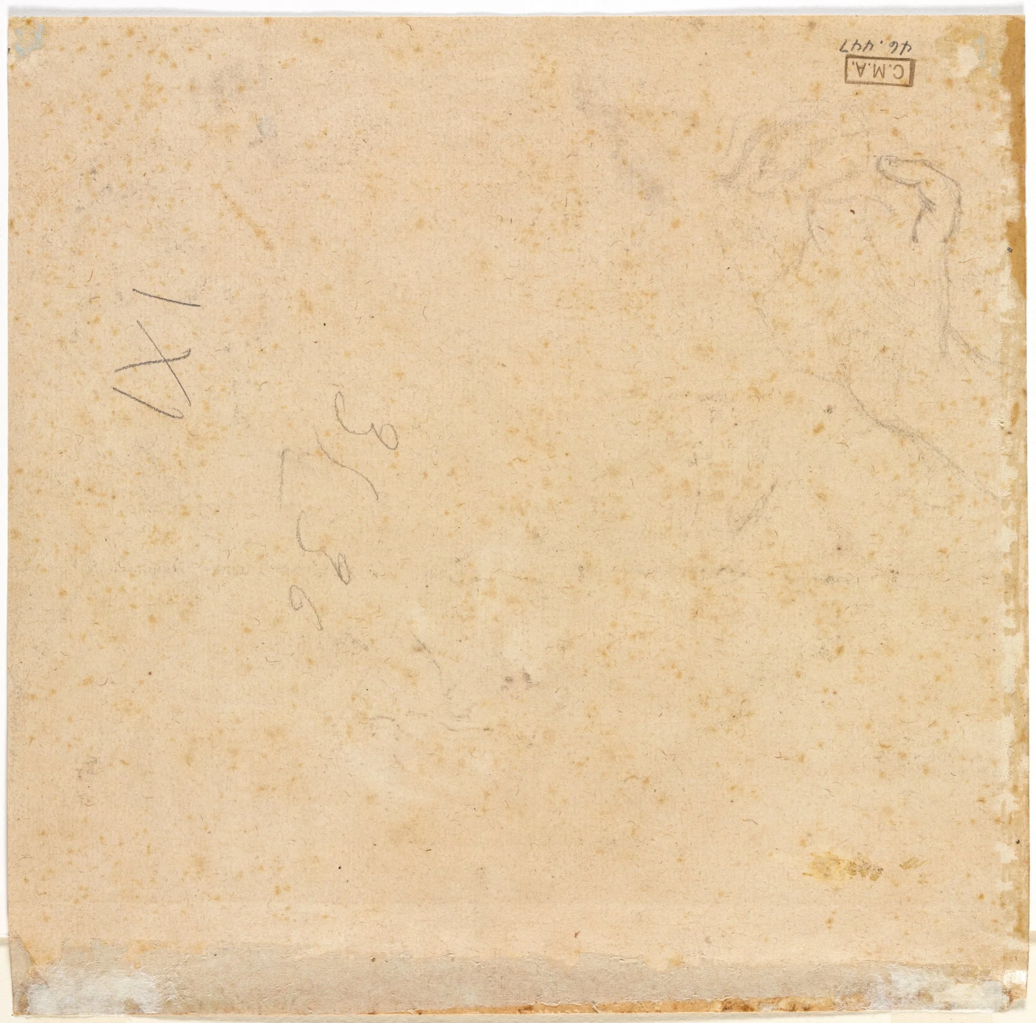Sketch of a Hand (verso), detail