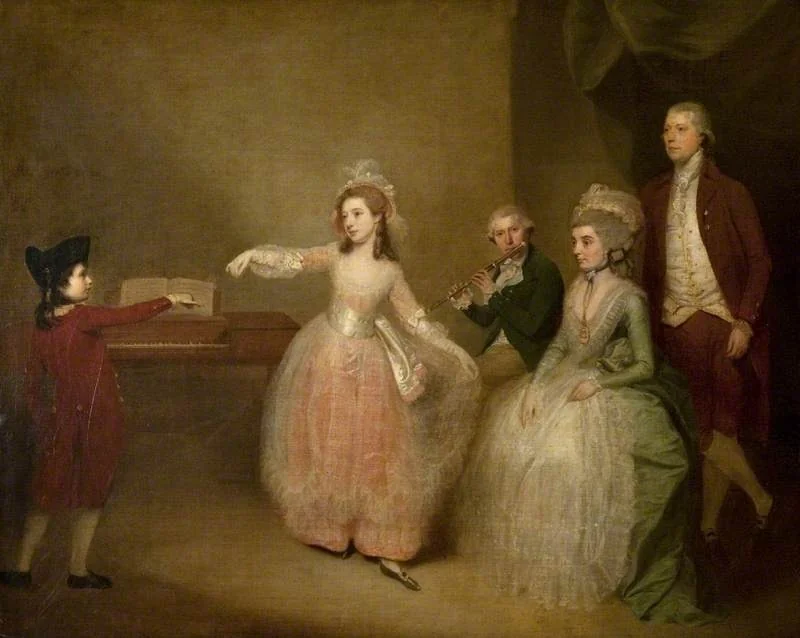 A Family Party: The Minuet, detail