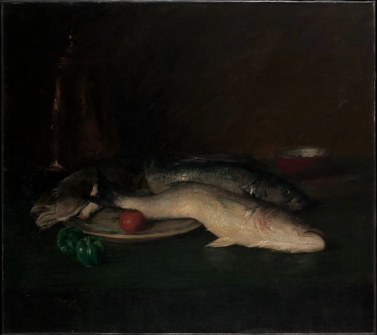 Still Life: Fish, detail