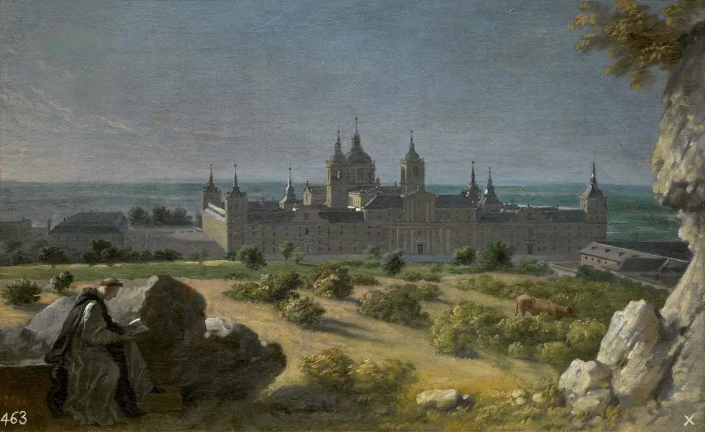 View of the Monastery of San Lorenzo del Escorial, by Michel Ange Houasse, oil, 1722