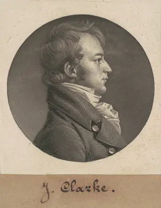 Thomas Weston Thompson, by Charles B. J. Févret de Saint-Mémin, ink, 1806