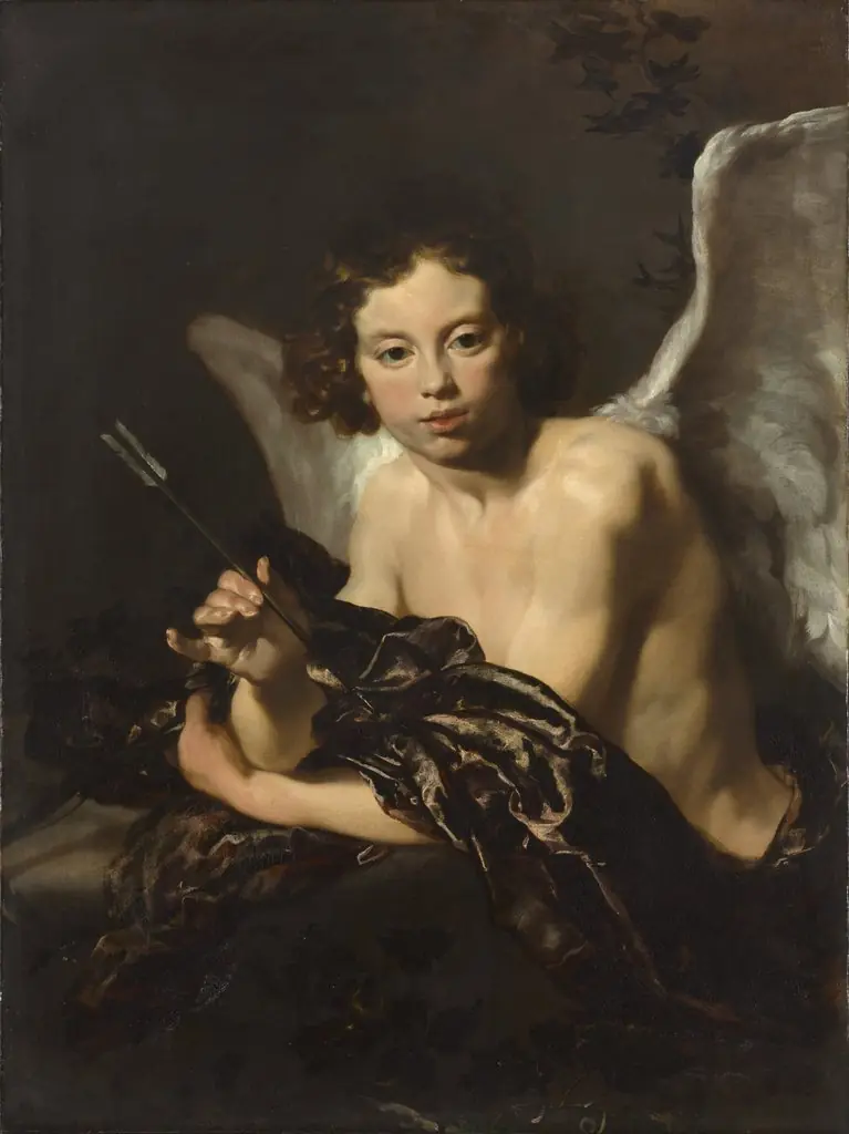 Cupid (Amor), by Johann Liss, oil, 1630