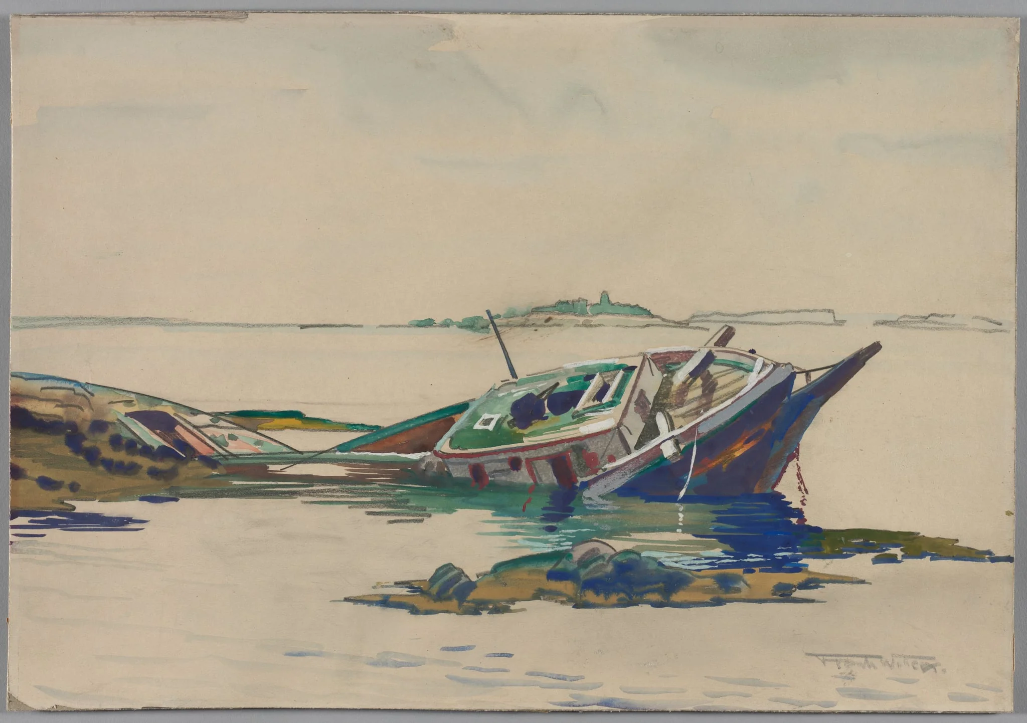 The Wreck, detail
