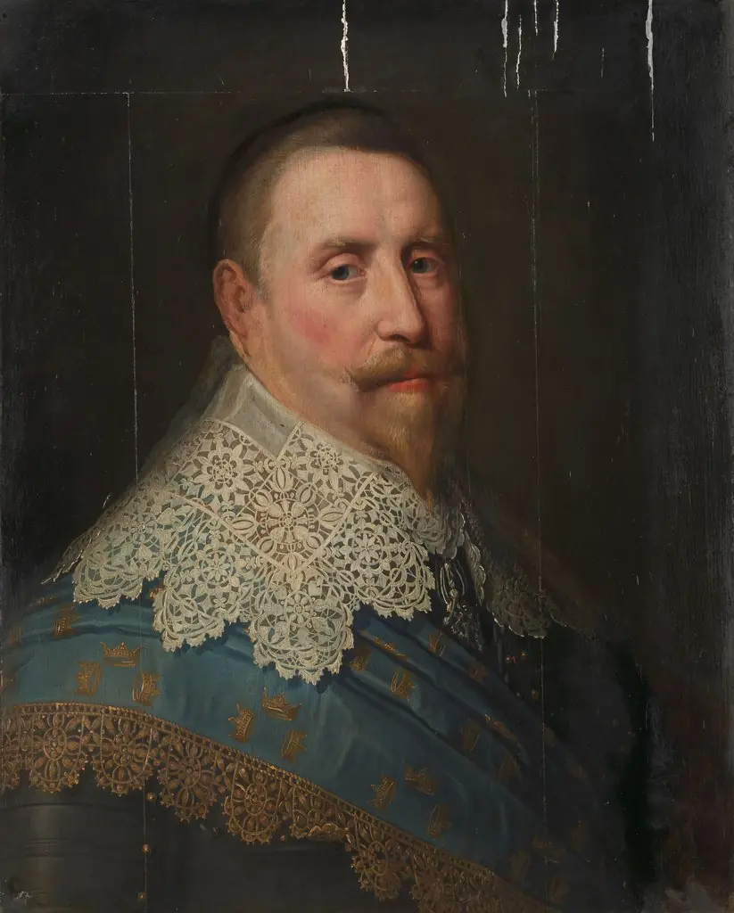 Portrait of Gustav II Adolf (1594-1632), King of Sweden, by Michiel Jansz van Mierevelt, oil, 1633