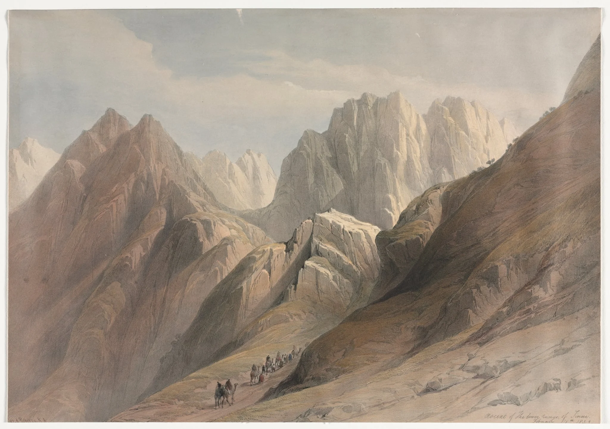 Ascent of the Lower Range of Sinai, detail