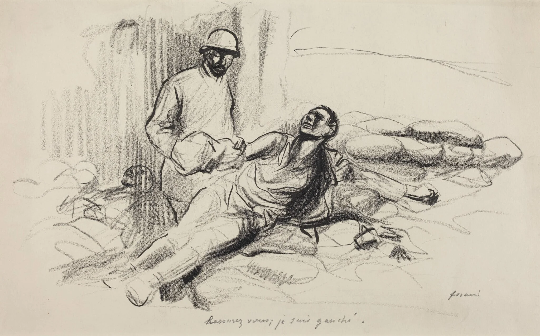 Rassurez vous; je suis gauché., detail