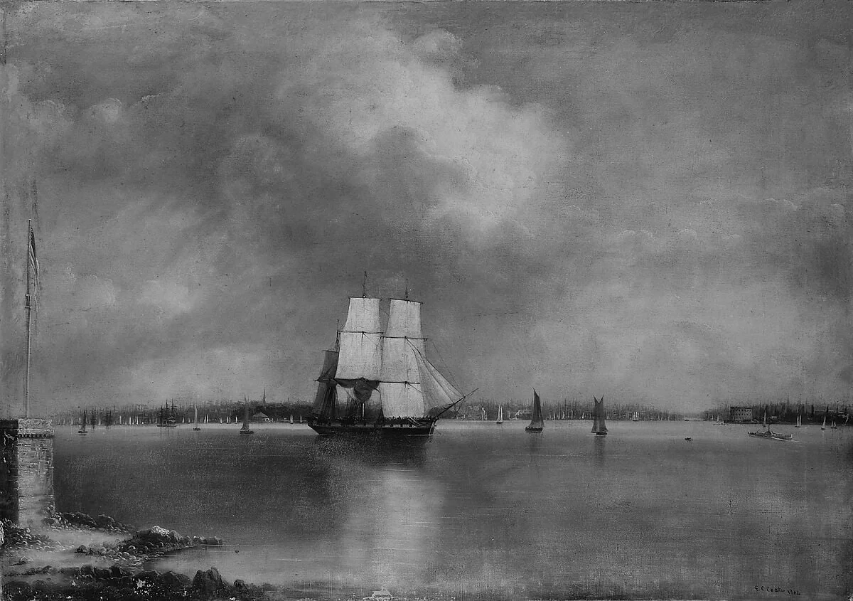 Bay and Harbor of New York from Bedlow's Island, detail