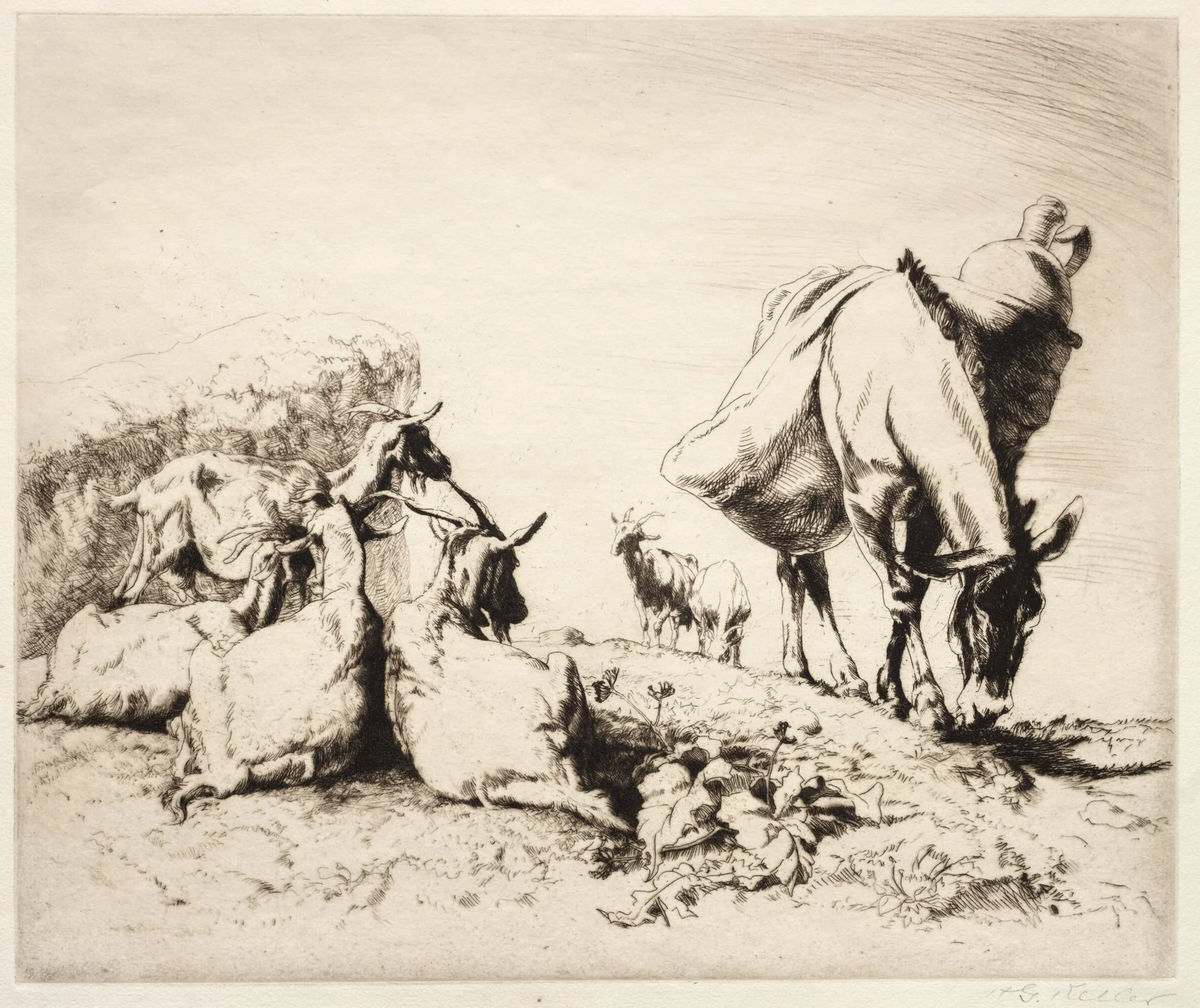A Roadside in Spain, detail
