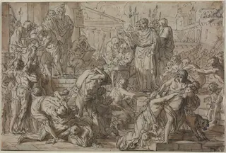 Roman Subject, by Philibert Benoît Delarue, 1704